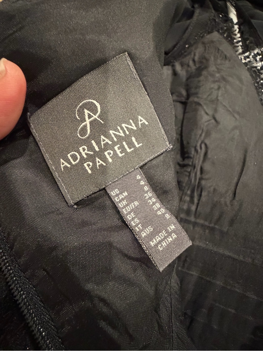 Make offer - Adrianna Papell Black Sequin Evening Dress - Picture 6 of 6
